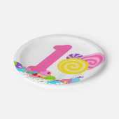 Assiettes En Carton Bonbons sucré d'anniversaire Lollipop (Angle)