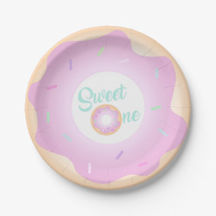 Assiettes En Carton Bonbons Une Fête d'Anniversaire Plaques de Donut