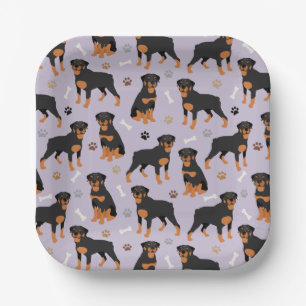 Assiettes En Carton Bones de chien et plaques de papier