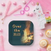 Assiettes En Carton Bonfire Birthday Over the Hill (Fête)