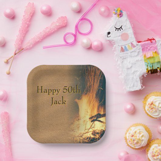 Assiettes En Carton Bonfire Birthday Party Paper Plates (Fête)