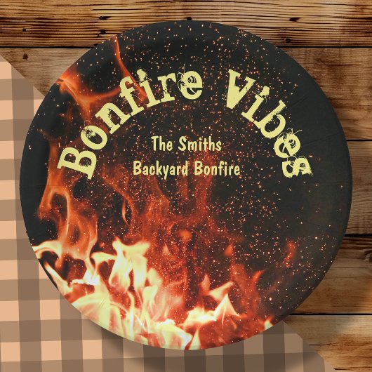 Assiettes En Carton Bonfire Party |
