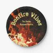 Assiettes En Carton Bonfire Party | (Devant)