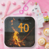 Assiettes En Carton Bonfire Sparks fête d'anniversaire (Fête)