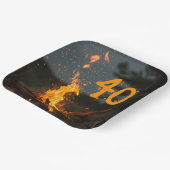 Assiettes En Carton Bonfire Sparks fête d'anniversaire (Angulaire)