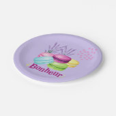 Assiettes En Carton Bonheur Macarons (Angle)