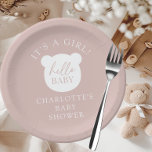Assiettes En Carton Bonjour bébé ours C'est un garçon<br><div class="desc">Ce charmant design pour bébé est orné d'un adorable motif d'ours, parfait pour célébrer l'arrivée d'un nouveau petit. Le design est doux et fantaisiste, avec les mots "bonjour bébé" bébé ours ajoutant une touche ludique à l'ensemble. Idéal pour une douche neutre pour les hommes et les femmes, ce design ravira...</div>