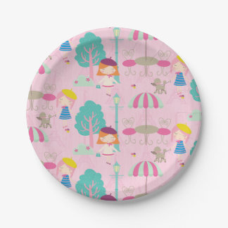 Assiettes En Carton Bonjour Bonjour Parisienne Plaques Papier Annivers