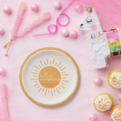 Assiettes En Carton Bonjour Sunshine Boho Baby shower (Fête)