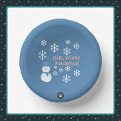 Assiettes En Carton Bonjour, Winter Wonderland