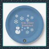 Assiettes En Carton Bonjour, Winter Wonderland