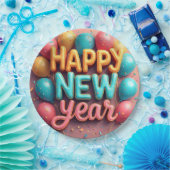 Assiettes En Carton Bonne année (Fête)