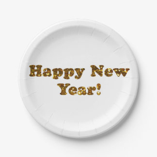 Assiettes En Carton Bonne année !