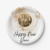 Assiettes En Carton Bonne année (Devant)
