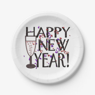 Assiettes En Carton Bonne année