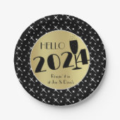 Assiettes En Carton Bonne année (Devant)