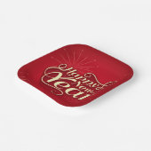 Assiettes En Carton Bonne année (Angulaire)