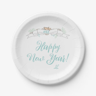 Assiettes En Carton Bonne année