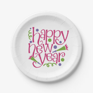 Assiettes En Carton Bonne année
