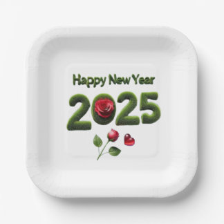 Assiettes En Carton Bonne année 2025