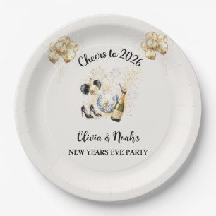 Assiettes En Carton Bonne année 2026 Soirée du Nouvel An