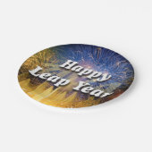 Assiettes En Carton Bonne année bissextile 2024 (Angle)