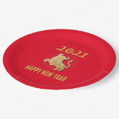 Assiettes En Carton Bonne année chinoise 2021 (Angle)