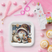 Assiettes En Carton Bonne année Gnome (Fête)