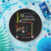 Assiettes En Carton Bonne Anniversaire Plaques Papier Annette (Fête)