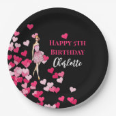 Assiettes En Carton Bonne Anniversaire Roses Roses Roses Roses Roses C (Devant)