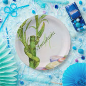 ASSIETTES EN CARTON BONNE CHANCE MONOGRAM DU PARTI DE RETRAITE (Fête)