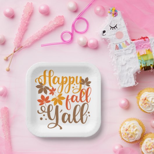 Assiettes En Carton Bonne Chute à tous (Fête)