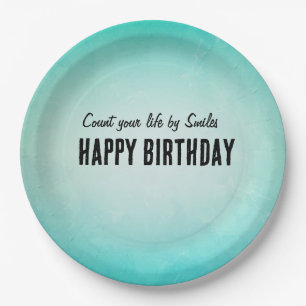 Assiettes En Carton Bonne conception de plaque papier d'anniversaire
