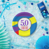 Assiettes En Carton Bonne fête d'anniversaire fabuleuse | Motif de ban (Fête)