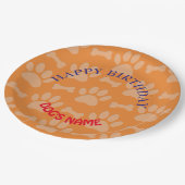 Assiettes En Carton Bonne Fête D'Anniversaire Pour Chiens (Angle)
