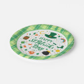 Assiettes En Carton Bonne fête de la Saint Patrick (Angle)
