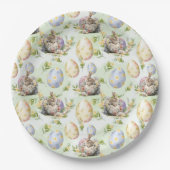 Assiettes En Carton Bonne fête de Pâques Bunny Fête (Devant)