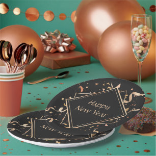 Assiettes En Carton Bonne fête du Nouvel An