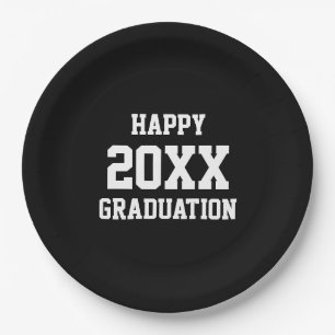 Assiettes En Carton Bonne Graduation Couleurs Noir Blanc