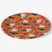 Assiettes En Carton Bonne Halloween Vampire Pleines lunes de chauve-so (Angle)