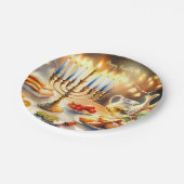 Assiettes En Carton Bonne Hanoukka (Angle)