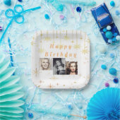 Assiettes En Carton Bonne Parties scintillant or d'anniversaire toutes (Fête)