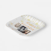 Assiettes En Carton Bonne Parties scintillant or d'anniversaire toutes (Angulaire)