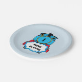 Assiettes En Carton Bonne plaque d'anniversaire du garçon du train (Angle)