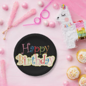 Assiettes En Carton Bonne plaque de papier d'anniversaire (Fête)