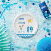 Assiettes En Carton Bonne plaque de papier été (Fête)