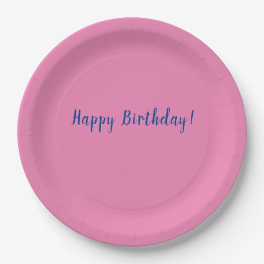 Assiettes En Carton Bonne Plaques d'anniversaire (Devant)