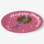 Assiettes En Carton Bonne princesse d'anniversaire ! (Angle)