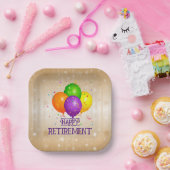 Assiettes En Carton BONNE RETRAITE...Faisons la fête ! (Fête)