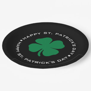 Assiettes En Carton Bonne St. Patrick's Day Shamrock Lucky Charm